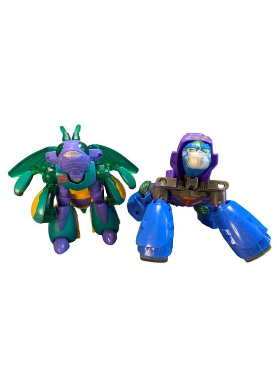Transformers Other - Transformers Beast Wars Transmetals II Cybershark Insecticon Figures